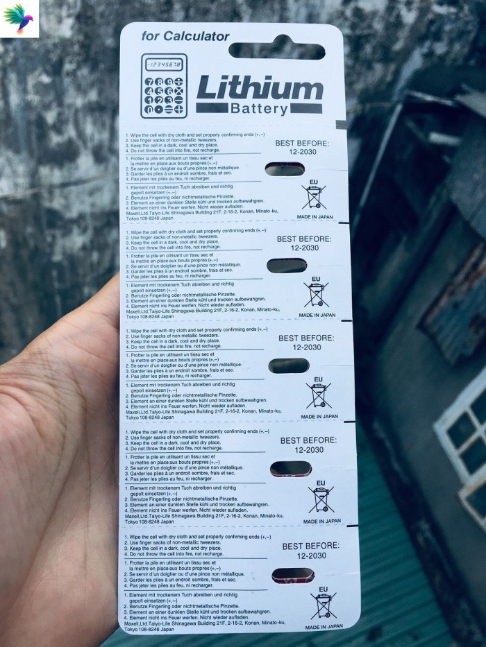 Pin CR2016 Maxell Lithium 3V vỉ 5 viên - Hình ảnh 3
