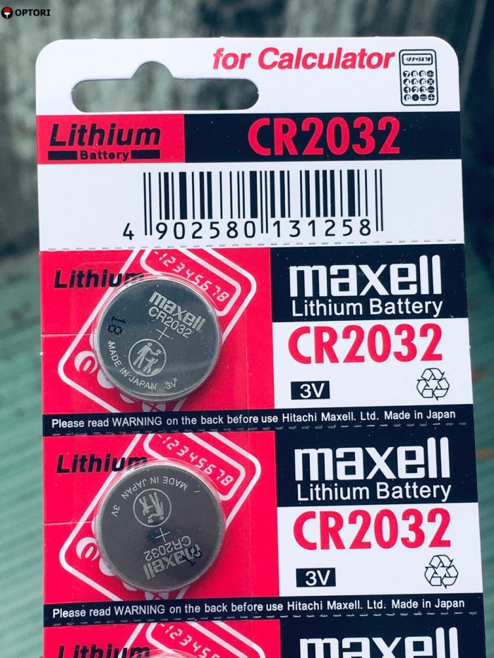 5 Viên Pin CMOS CR2032 Maxell Nhật Bản Lithium 3V