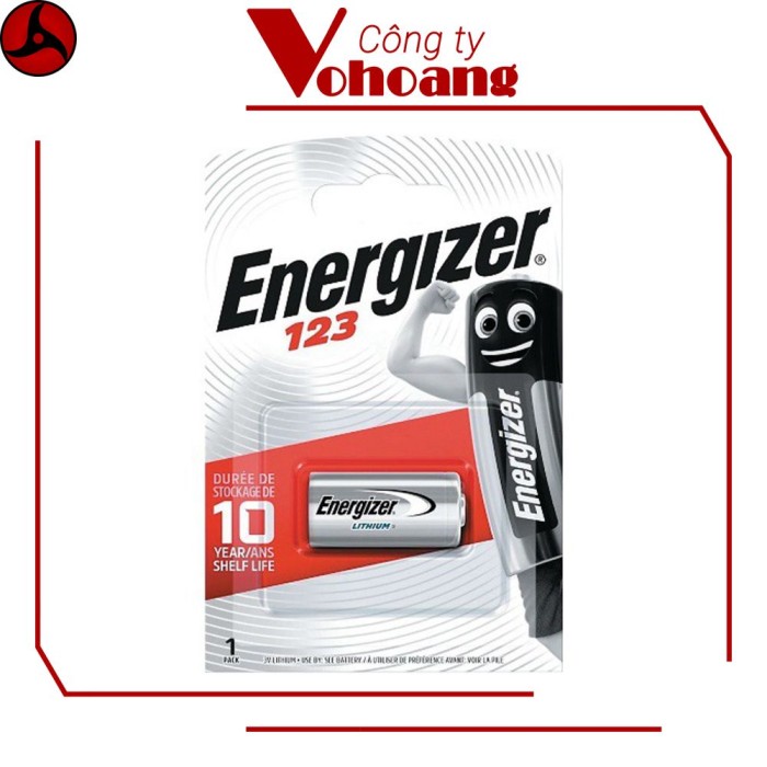 Pin CR123 Energizer Lithium Photo Power 3V - Hàng Chính Hãng