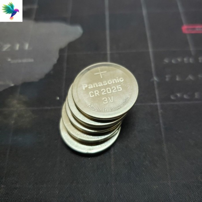 5 Viên Pin CR2025 3V Panasonic Lithium made in Indonesia - Hàng chính hãng - Hình ảnh 2