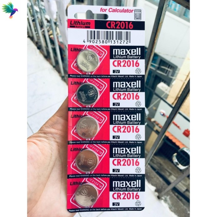 5 Viên Pin CMOS CR2016 Maxell Nhật Bản Lithium 3V