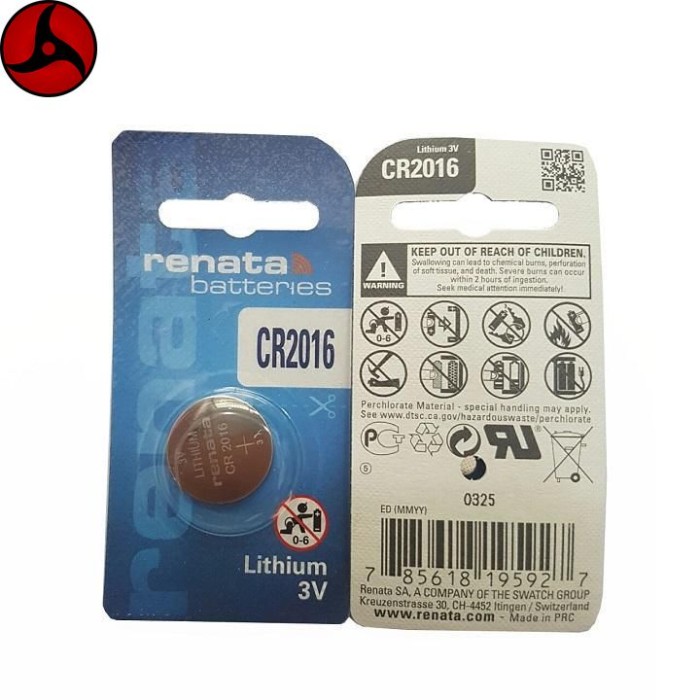 Pin nút Thụy Sỹ RENATA CR2016 3V Made in Swiss (Loại tốt - Giá 1 viên) - Hình ảnh 3