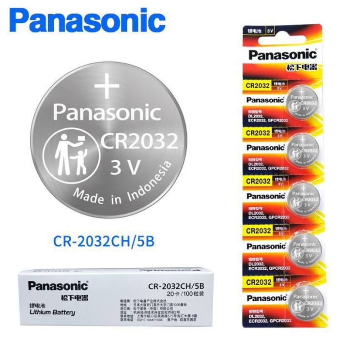 Pin Khuy Cúc Áo Panasonic CR2032 - CR2025 - CR2016 - CR1632 - CR1620 - CR1616 - CR1220 - CR1216 - CR1025 3V Lithium