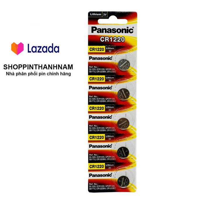 Pin CR1220 Panasonic lithium 3V vỉ 2 viên chính hãng - Hình ảnh 3