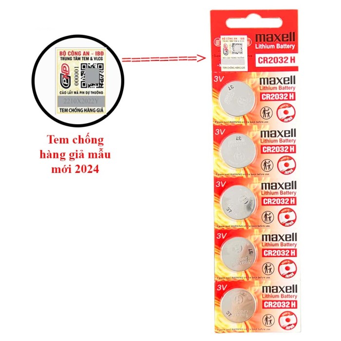Pin chính hãng Maxell CR2032 Lithium 3V - Made In Japan dành cho đồng hồ, máy tính, smartkey, thiết bị điện tử... - Hình ảnh 2