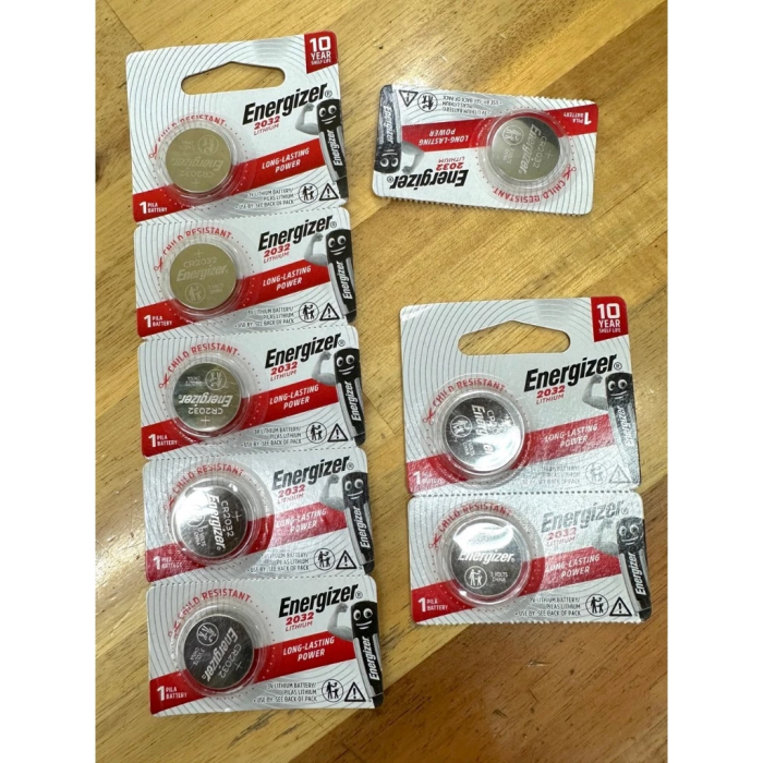 Vỉ 5 viên pin nút áo CR2032 Energizer 3V - Pin remote xe máy pin cúc áo - Hình ảnh 2