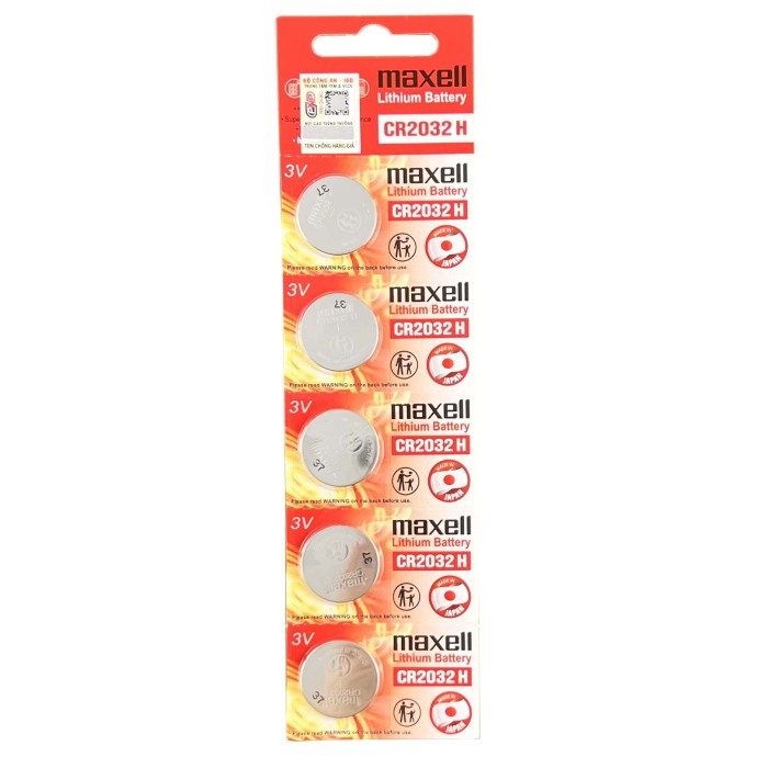 Pin chính hãng Maxell CR2032 Lithium 3V - Made In Japan dành cho đồng hồ, máy tính, smartkey, thiết bị điện tử... - Hình ảnh 8