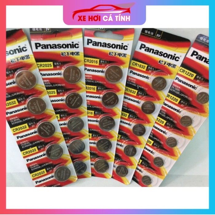 Vỉ 5 Viên Pin PANASONIC CR2032/2025/2016/1632/1616/1620/1220/1216/2450 Lithium 3 Volt - Hình ảnh 4