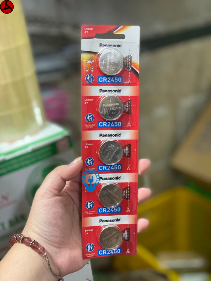 Vỉ 5 Viên Pin CR2450 3V Panasonic - Hàng Chính Hãng - Hình ảnh 3
