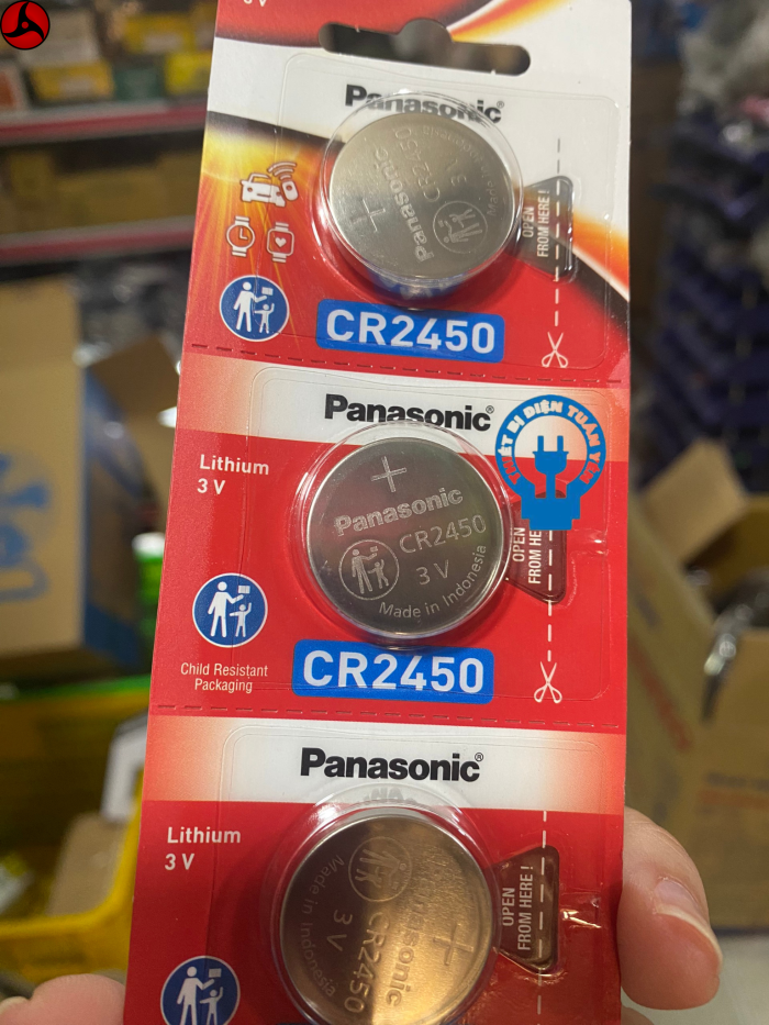 Vỉ 5 Viên Pin CR2450 3V Panasonic - Hàng Chính Hãng - Hình ảnh 2