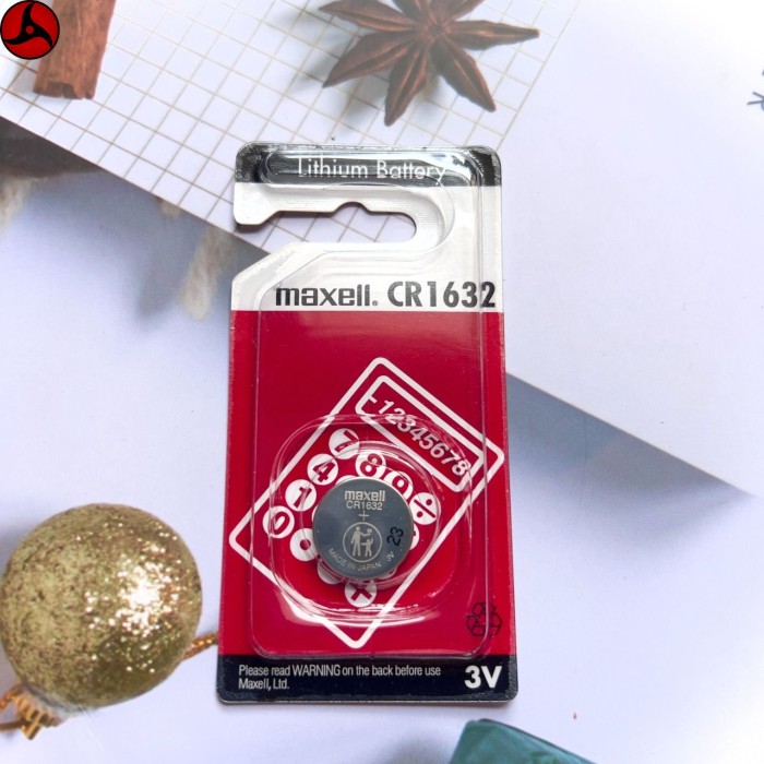 Vỉ 1 viên pin chính hãng Maxell CR1632 Nhật Bản - Hình ảnh 3