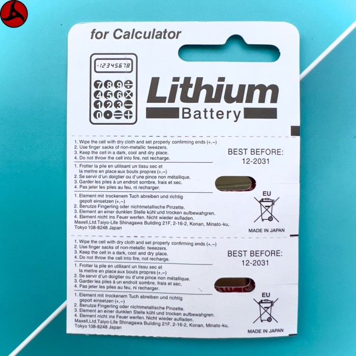 Vỉ 5 Viên Pin CR2016 Maxell Nhật Bản Lithium 3V - Hình ảnh 4