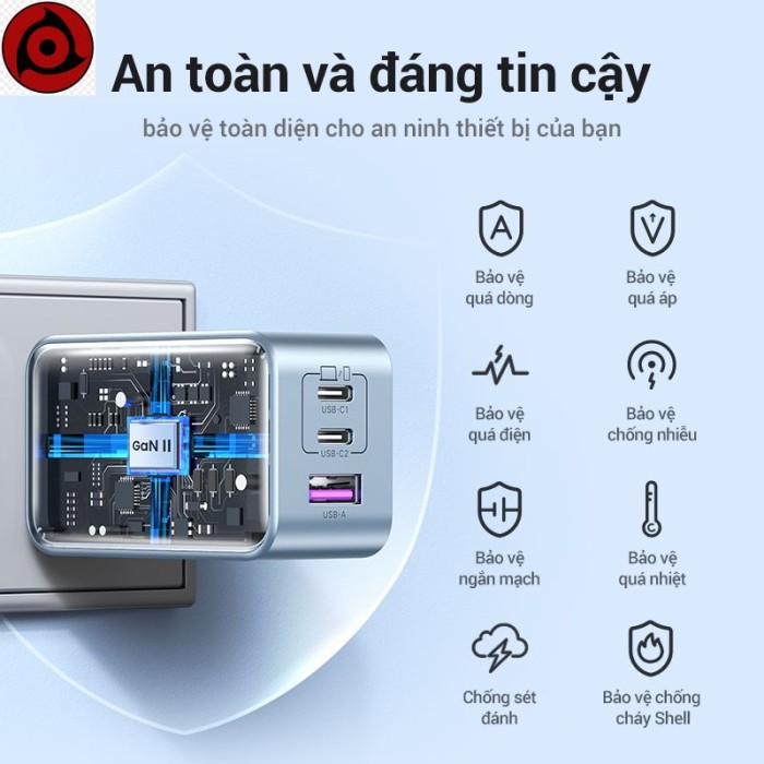 Bộ sạc USB C UGREEN 65W, Khối sạc nhanh Nexode 3 cổng GaN, Bộ sạc gấp gọn nhỏ gọn cho MacBook Pro/Air,, iPhone 16/15/ - Hình ảnh 8