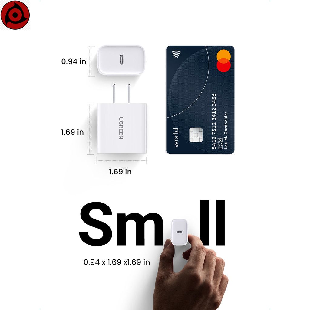 UGREEN PD 20W, Bộ sạc USB C, Bộ sạc nhanh, Bộ sạc tường USB-C, Bộ Chuyển Đổi nguồn, Tương thích với iPhone 16 Pro Max - Hình ảnh 7