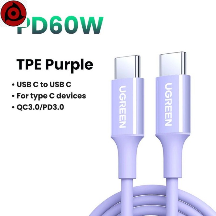 Cáp dữ liệu sạc nhanh USB C sang Type-C 60W của UGREEN - Hình ảnh 7