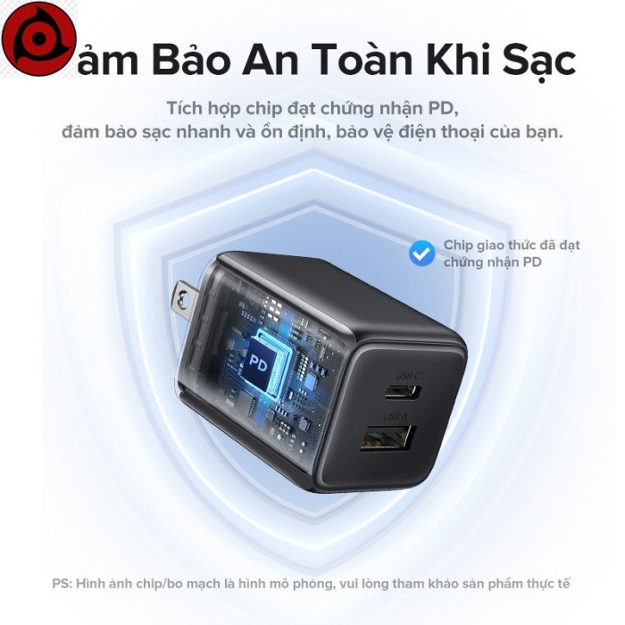 【 Nexode + 2 Cổng 】 UGREEN 20W GaN Sạc Mini USB C Sạc Điện Thoại PD3.0 QC3.0 Cho iP16 15 14 Pro Max Samsung S25  Ultra - Hình ảnh 7