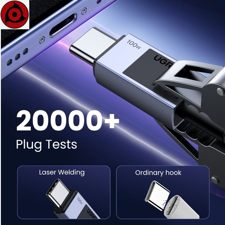Cáp sạc nhanh UGREEN PD 100W Type C được nâng cấp Cáp dữ liệu Chip E-Marker USB 3.0 cho iPhone 16 , Samsung S24 Ultra, - Hình ảnh 5