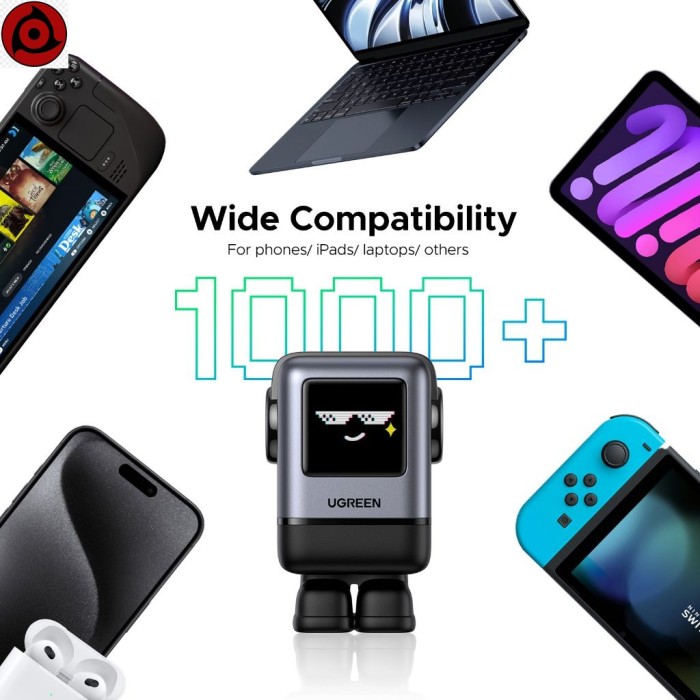 Bộ sạc UGREEN Uno GaN 100W, loại C, PD, USB, 4 cổng, Robot nhỏ, sạc nhanh cho iPhone 16 15 pro max SAMSUNG S24 Ultra - Hình ảnh 5