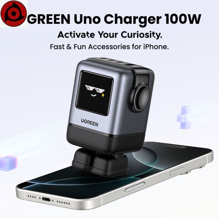 Bộ sạc UGREEN Uno GaN 100W, loại C, PD, USB, 4 cổng, Robot nhỏ, sạc nhanh cho iPhone 16 15 pro max SAMSUNG S24 Ultra - Hình ảnh 7