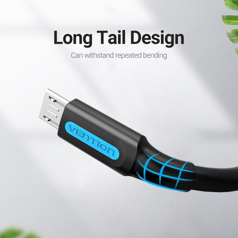 Cáp Micro USB 2A Sạc Nhanh Vention Truyền Dữ Liệu Micro-USB Dài Cho Máy Tính Bảng/Điện Thoại Android - Hình ảnh 6