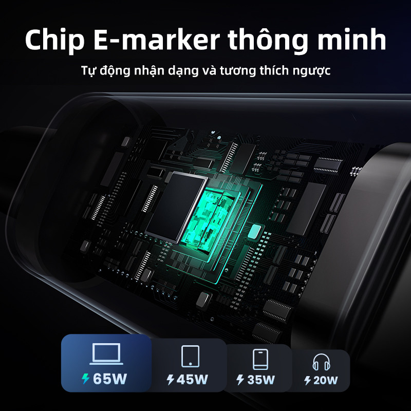 Cáp sạc nhanh UGREEN Uno 100W Type C E-Marker cho iPhone 16 Pro Max cho iPhone 15 Series Samsung S25 Ultra - Hình ảnh 6