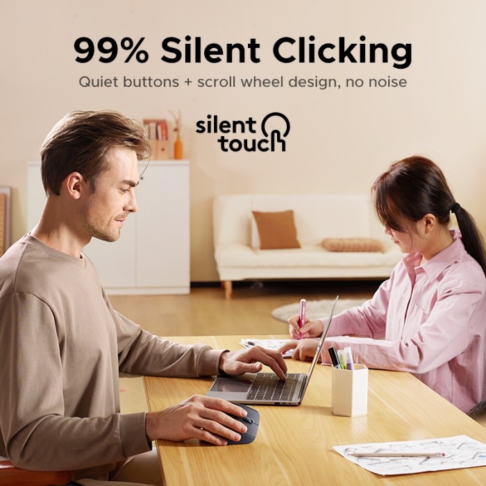 Ugreen Dọc 4000DPI 2.4G Chuột Nhấp chuột im lặng không dây tiện dụng 4 tốc độ có thể điều chỉnh 10M truyền ổn định - Hình ảnh 4