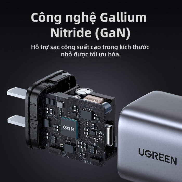 Combo sạc nhanh 30W UGREEN cho iPhone 8 đến iPhone 14 series - Củ 20W 1C & Cáp CtoL đạt chứng chỉ MFi US304 - Hình ảnh 2