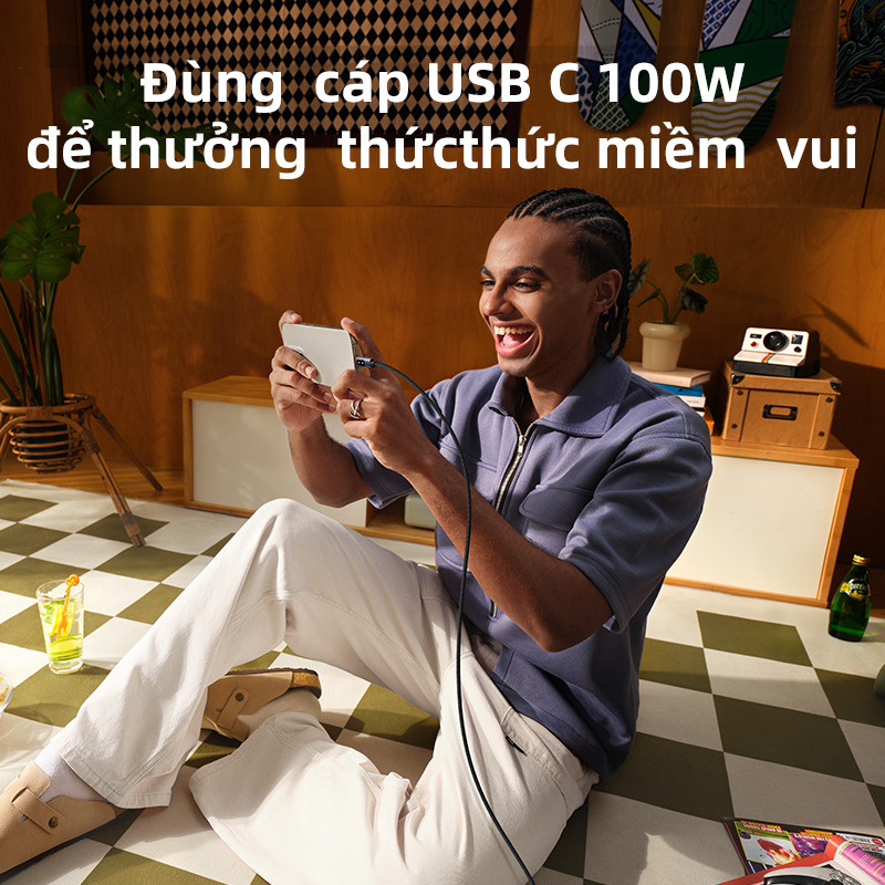 Cáp sạc nhanh UGREEN Uno 100W Type C E-Marker cho iPhone 16 Pro Max cho iPhone 15 Series Samsung S25 Ultra - Hình ảnh 8