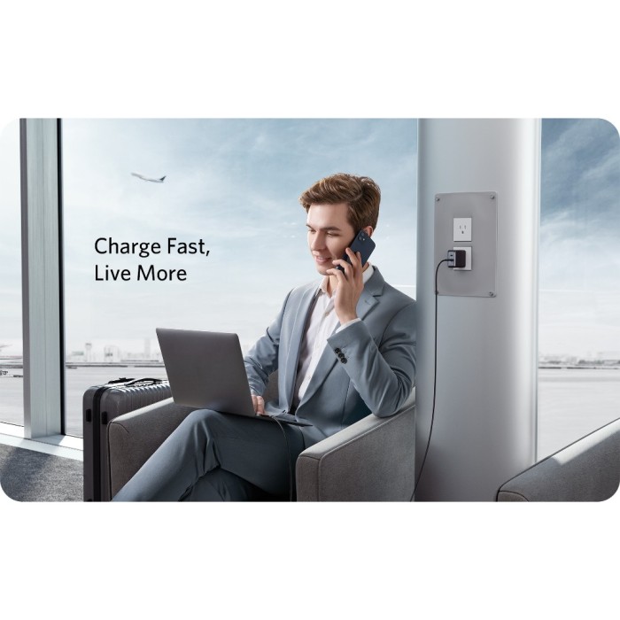 {Dùng cho điện thoại, laptop]  SẠC ANKER 726 NANO II 2 Cổng USB-C 65W - A2666 - Hình ảnh 3