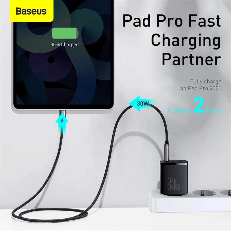 Củ sạc nhanh Baseus 30W PD USB Type C cho Phone - Hình ảnh 3