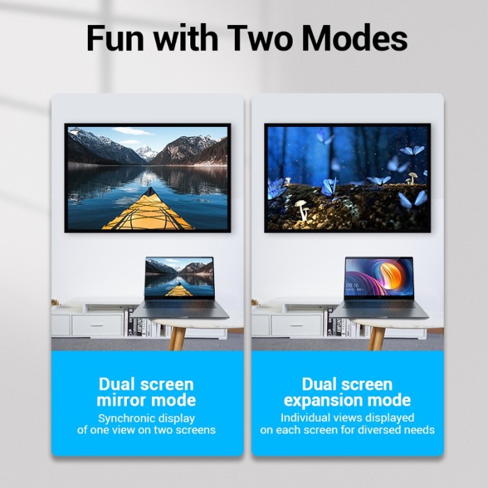 Bộ chuyển đổi HDMI Vention Đầu cắm chuyển đổi 4K 60hz góc 90° cổng đầu cắm sang ổ cắm HDMI cho tivi máy tính xách tay - Hình ảnh 5