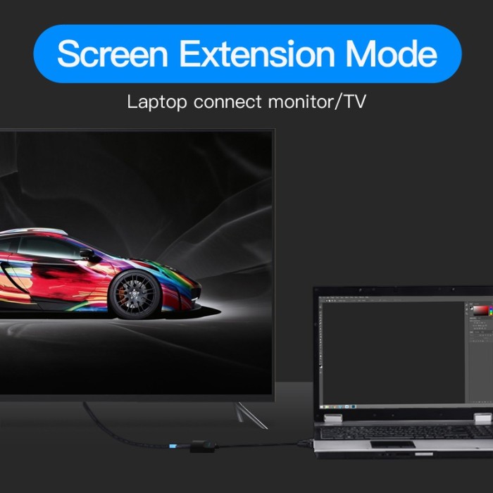 Cáp chuyển đổi Vention đổi đầu cắm VGA sang lỗ cắm HDMI 1080p chuyển vga sang hdmi - Hình ảnh 8