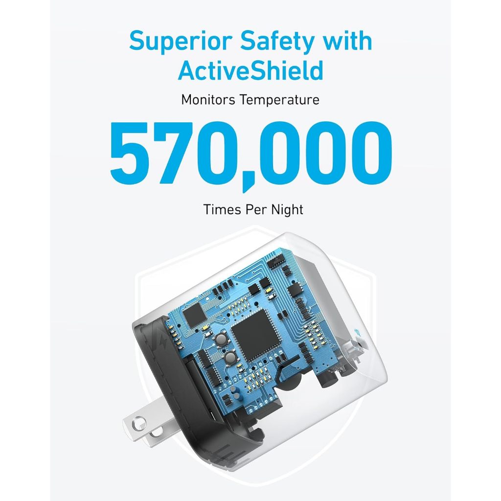 Củ Sạc Nhanh ANKER 316 67W - 1 cổng USB-C - Công nghệ sạc nhanh PowerIQ 3.0 chân gập nhỏ gọn - A2671 - Hình ảnh 4