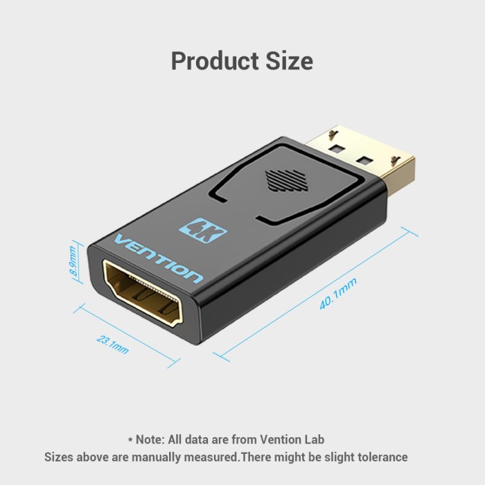 Bộ chuyển đổi DP sang HDMI Vention Hỗ Trợ 4K mạ vàng Đầu chuyển đổi DisplayPort to HDMI cho máy tính xách tay - Hình ảnh 8