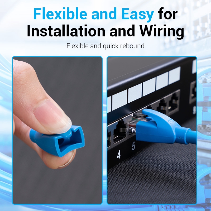Vỏ Gắn Đầu Nối Mạng RJ45 Vention Giảm Căng Cho Dây Cáp Ethernet CAT5E CAT6 - Hình ảnh 6