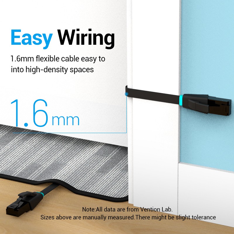 Dây Cáp Mạng Vention Cat6 1000Mbps Tốc Độ Cao Gigabit Lan Cat 6 Dành Cho Laptop PS 4 RJ45 - Hình ảnh 3