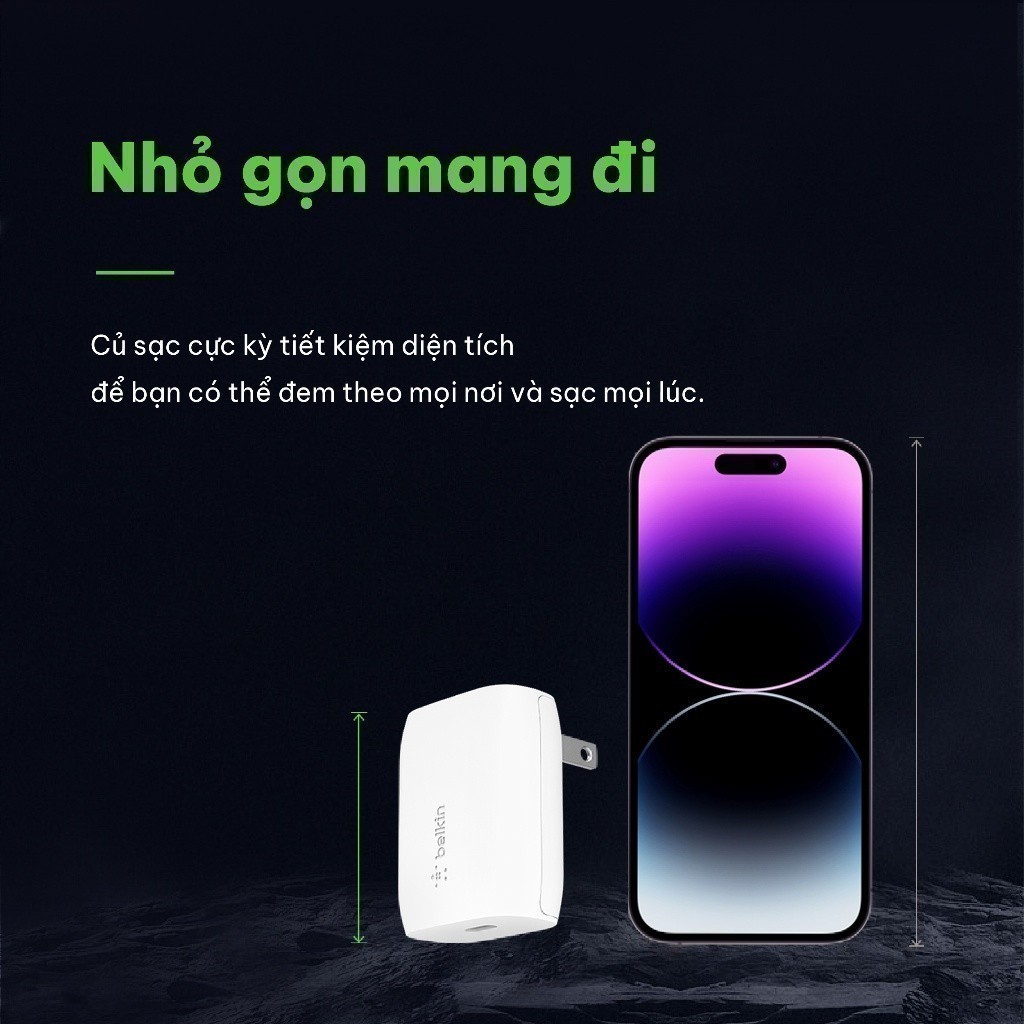Sạc BOOST↑CHARGE Belkin 20W USB C PD
