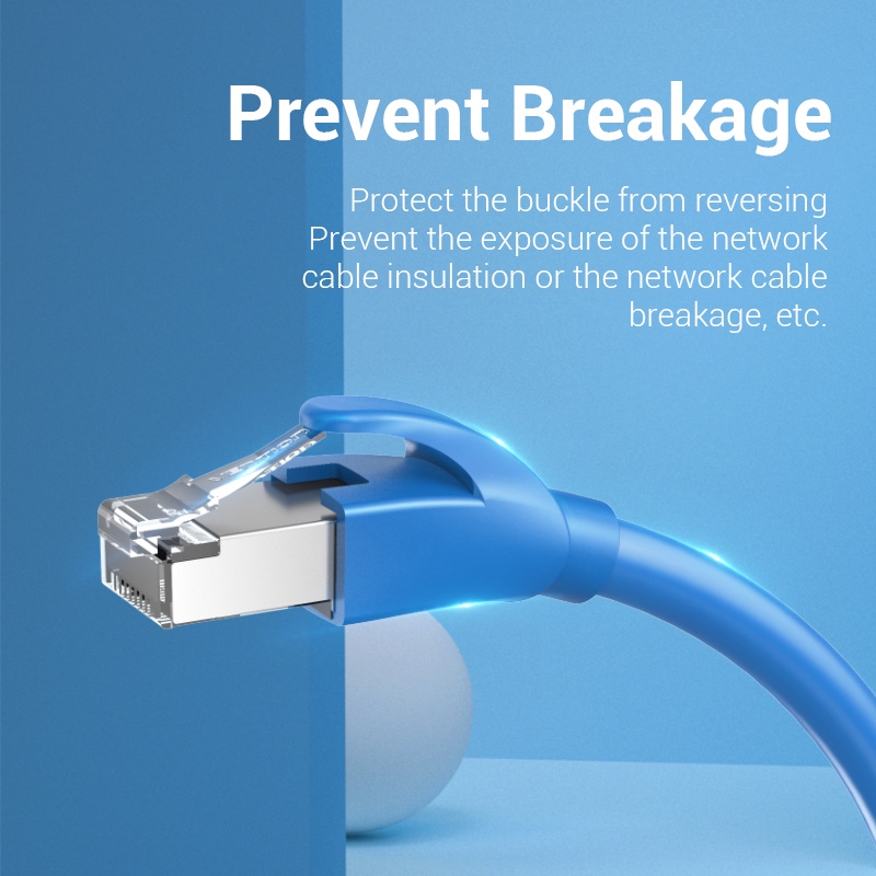 Vỏ Gắn Đầu Nối Mạng RJ45 Vention Giảm Căng Cho Dây Cáp Ethernet CAT5E CAT6 - Hình ảnh 5