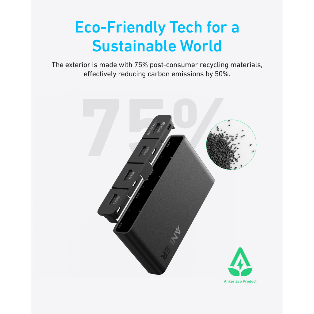 Hub chuyển đổi ANKER 4-in-1 USB C- Sang 4 cổng USB-C - A8340 - Hình ảnh 2