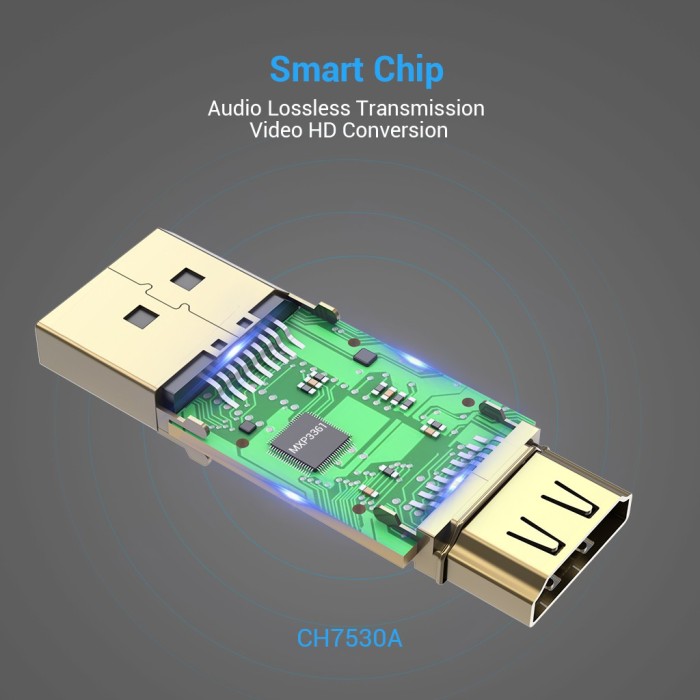 Bộ chuyển đổi DP sang HDMI Vention Hỗ Trợ 4K mạ vàng Đầu chuyển đổi DisplayPort to HDMI cho máy tính xách tay - Hình ảnh 7