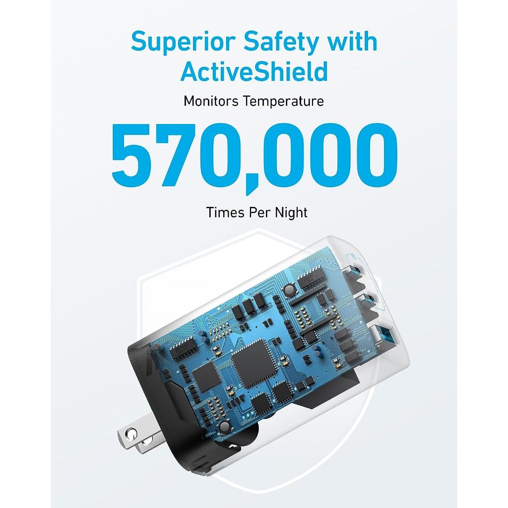 Củ sạc nhanh Anker 336 GaN II 67W - 3 cổng 2USB-C & 1USB-A - A2674 - Hình ảnh 4