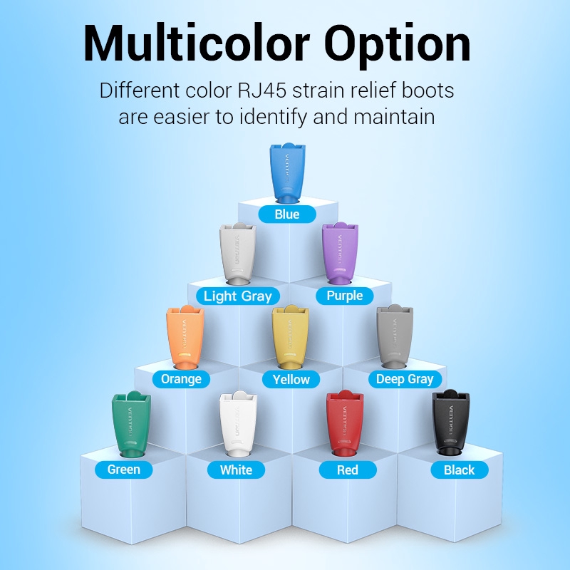 Vỏ Gắn Đầu Nối Mạng RJ45 Vention Giảm Căng Cho Dây Cáp Ethernet CAT5E CAT6 - Hình ảnh 3