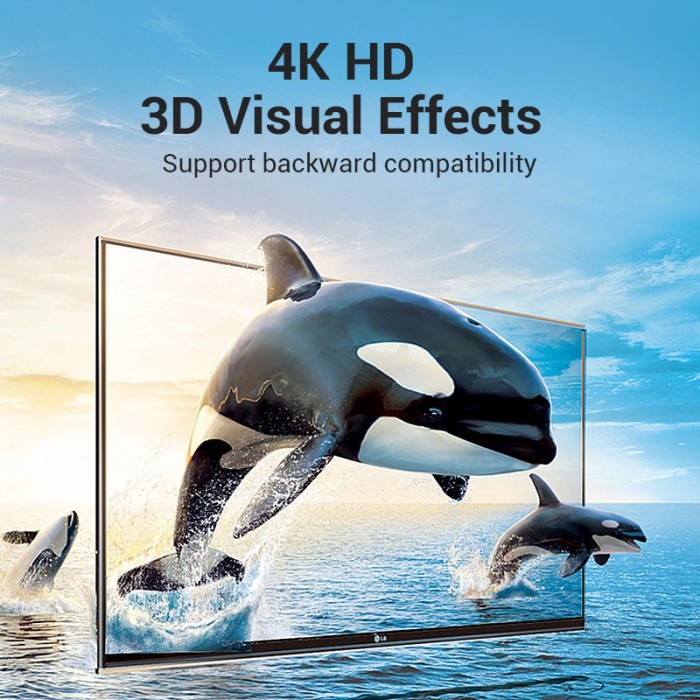 Bộ chuyển đổi HDMI Vention Đầu cắm chuyển đổi 4K 60hz góc 90° cổng đầu cắm sang ổ cắm HDMI cho tivi máy tính xách tay - Hình ảnh 4