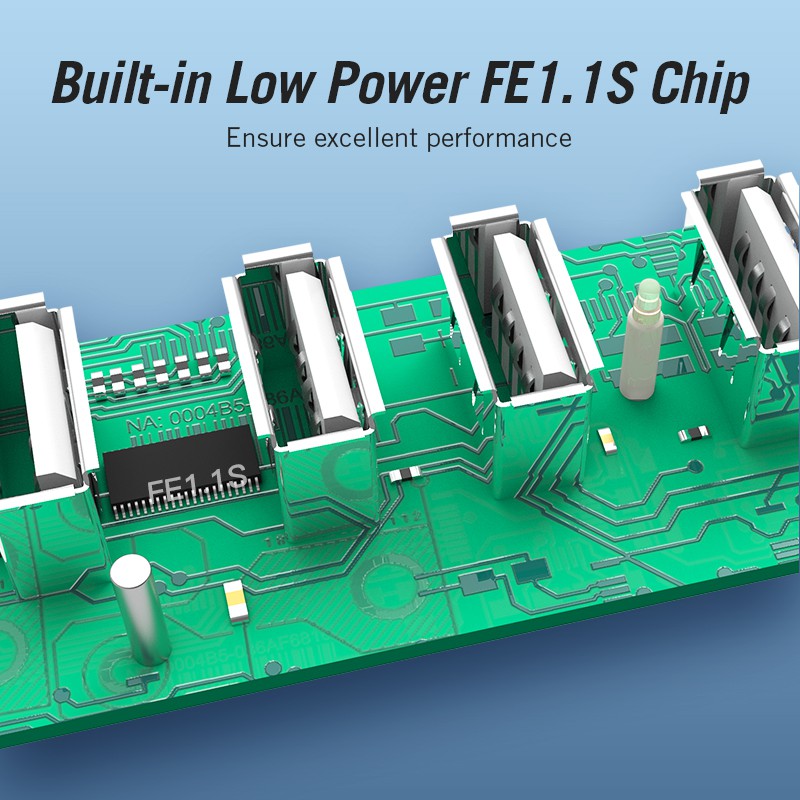 Hub Vention Chia 4 Cổng USB 2.0 Cho Laptop/ Máy Tính/ Huawei Matebook/ HDD - Hình ảnh 6