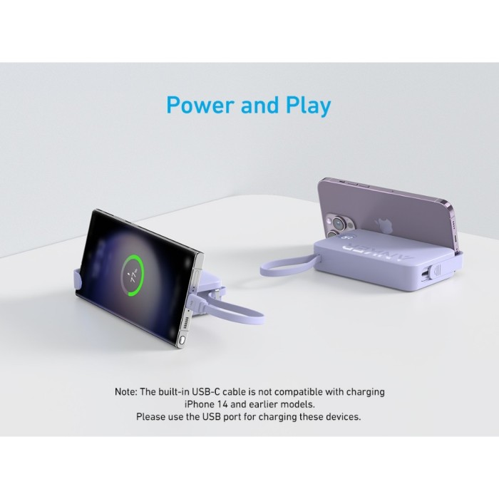 [chỉ giao TPHCM] Pin Sạc Dự Phòng ANKER 335 20000mAh 22.5W (Built-In USB-C) - 2 cổng (1USB-C & 1USB-A) - A1647 - Hình ảnh 3