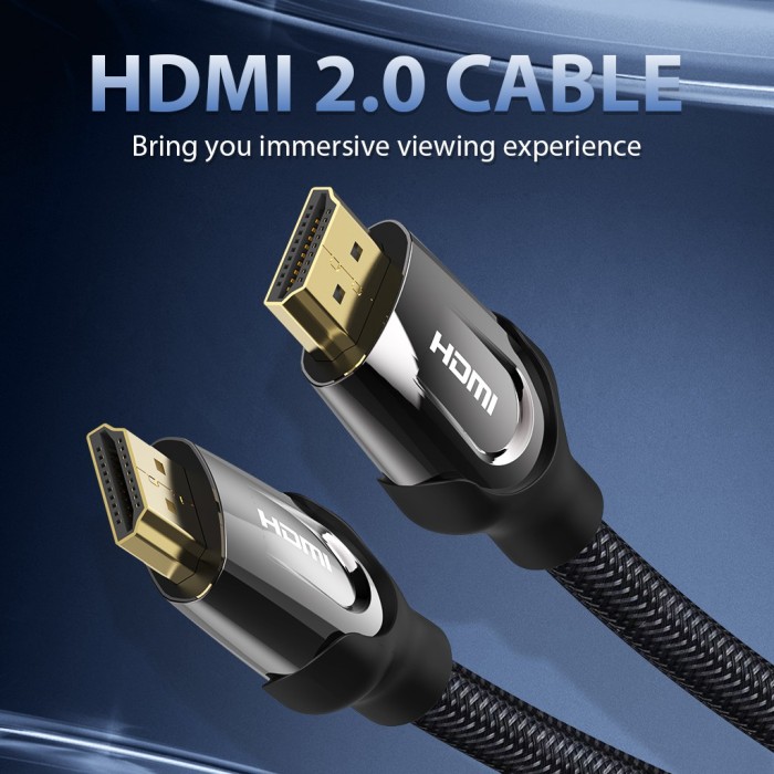Cáp HDMI 2.0 Vention 4k 3DHZ tiện dụng cho màn hình LCD/ laptop/ máy chiếu/ máy tính - Hình ảnh 2