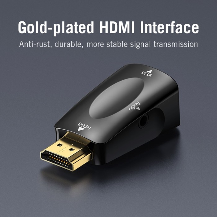 Bộ Chuyển Đổi VGA Vention HDMI Sang VGA Mạ Vàng 1080P Cho PC TV Xbox Máy Chiếu - Hình ảnh 7
