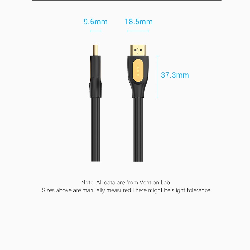 Vention Cáp HDMI Tốc Độ Cao 4K 60Hz 30Hz 18Gbps 3D Cho PS3 / 4 / 4 pro Nintendo Switch TV - Hình ảnh 9