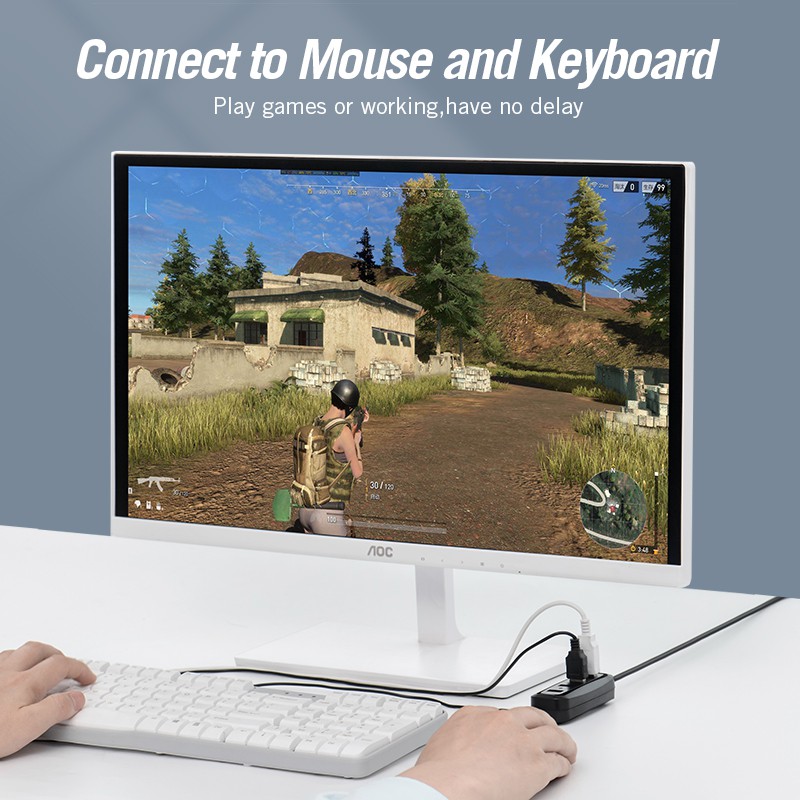 Hub Vention Chia 4 Cổng USB 2.0 Cho Laptop/ Máy Tính/ Huawei Matebook/ HDD - Hình ảnh 4