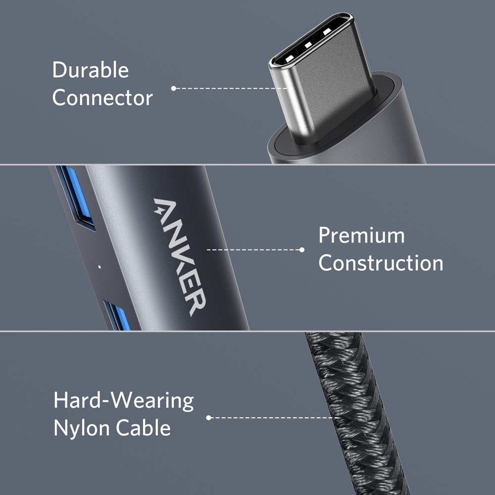 Hub cổng chuyển đổi ANKER 533 PowerExpand+ USB-C Ethernet 5-in-1 - A8338 - Hình ảnh 4